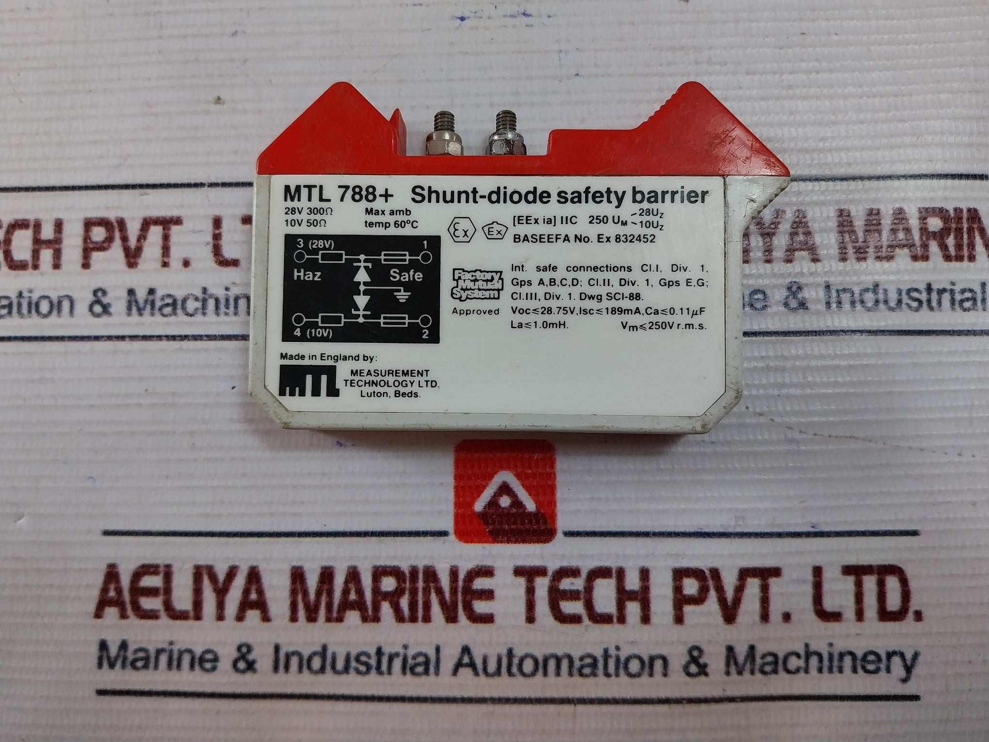 Measurement Technology Mtl 788+ Shunt-diode Safety Barrier 189Ma