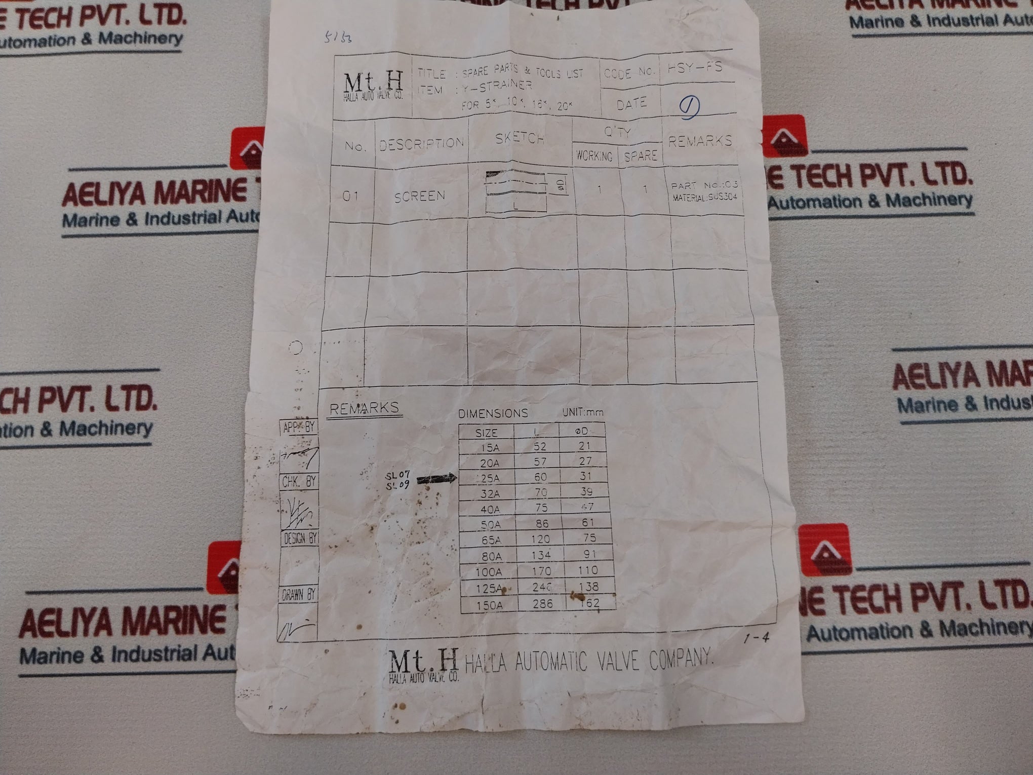Halla Automatic Sus304 Screen Y-strainer