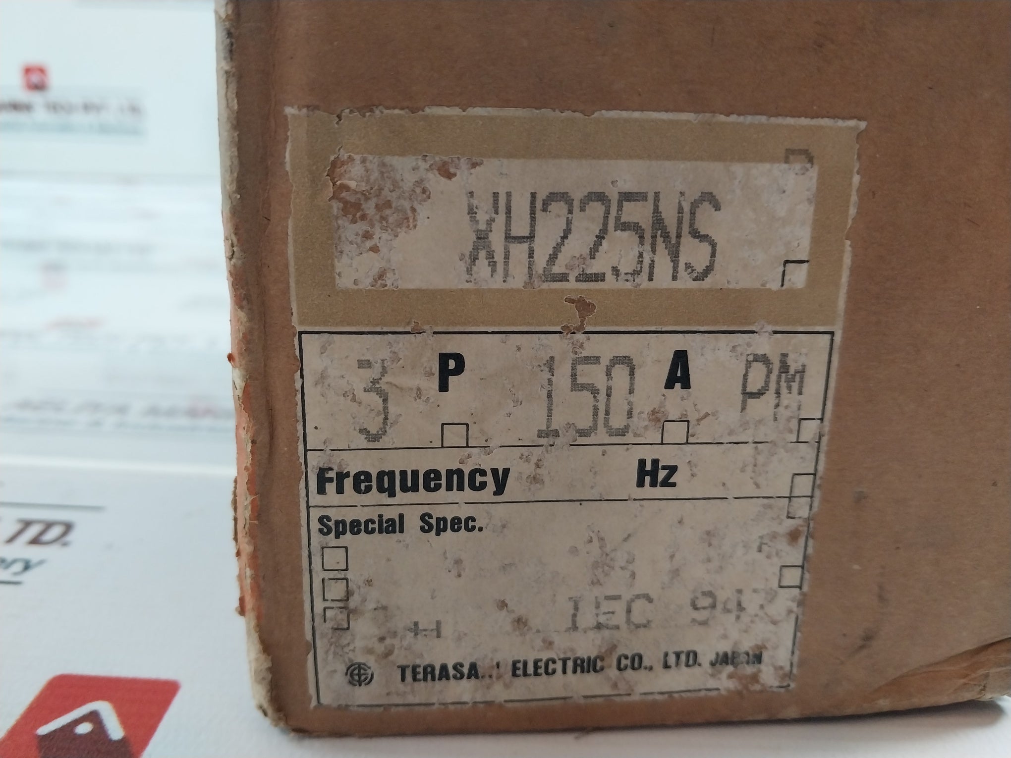 Terasaki XH225NS 3 Pole Circuit Breaker 150A 690VAC 50~60Hz
