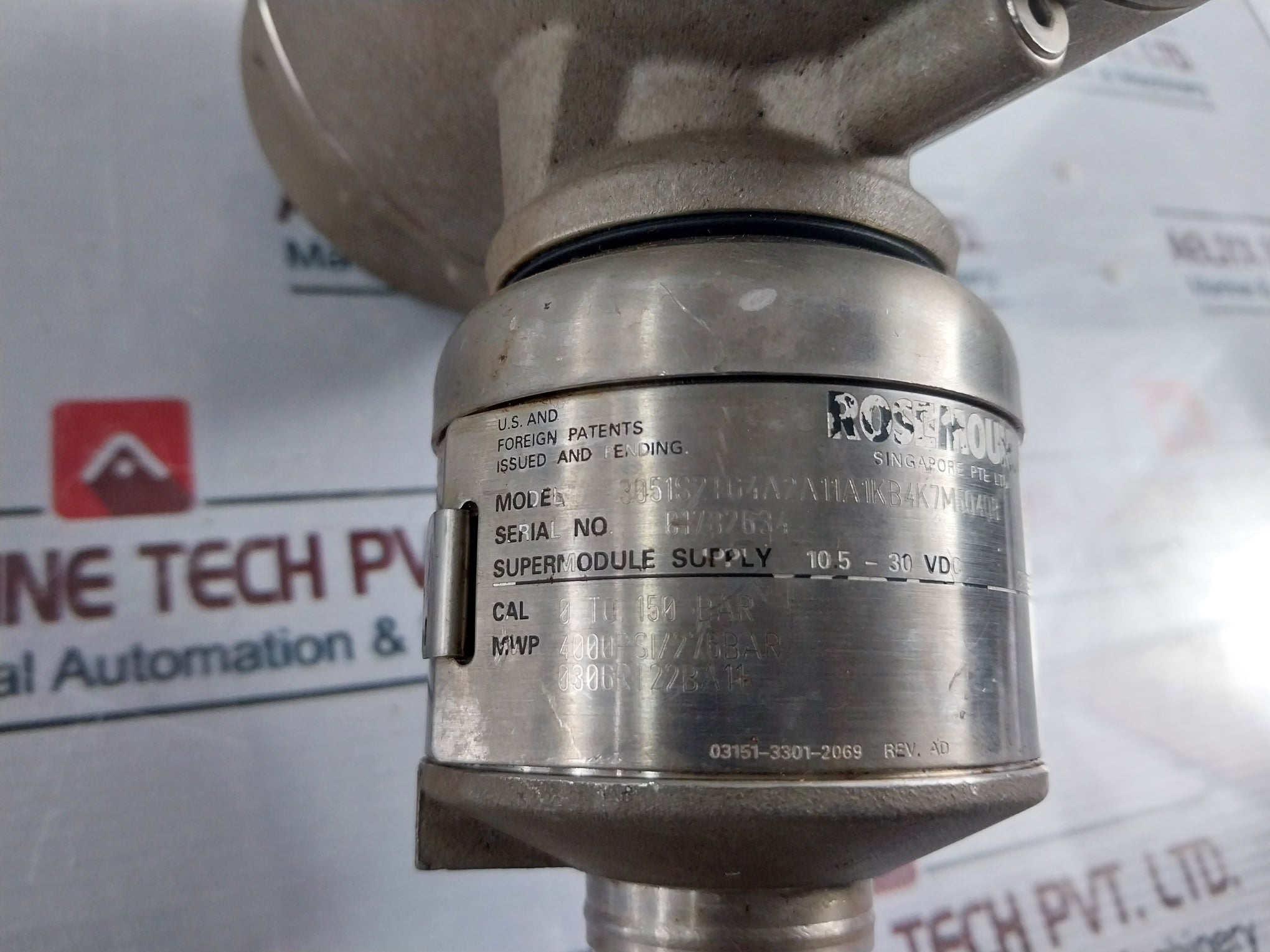 Rosemount 3051S2Tg4A2A11A1Kb4K7M5Q4Q8 Pressure Transmitter 4-20 Ma 10.5-30 Vdc