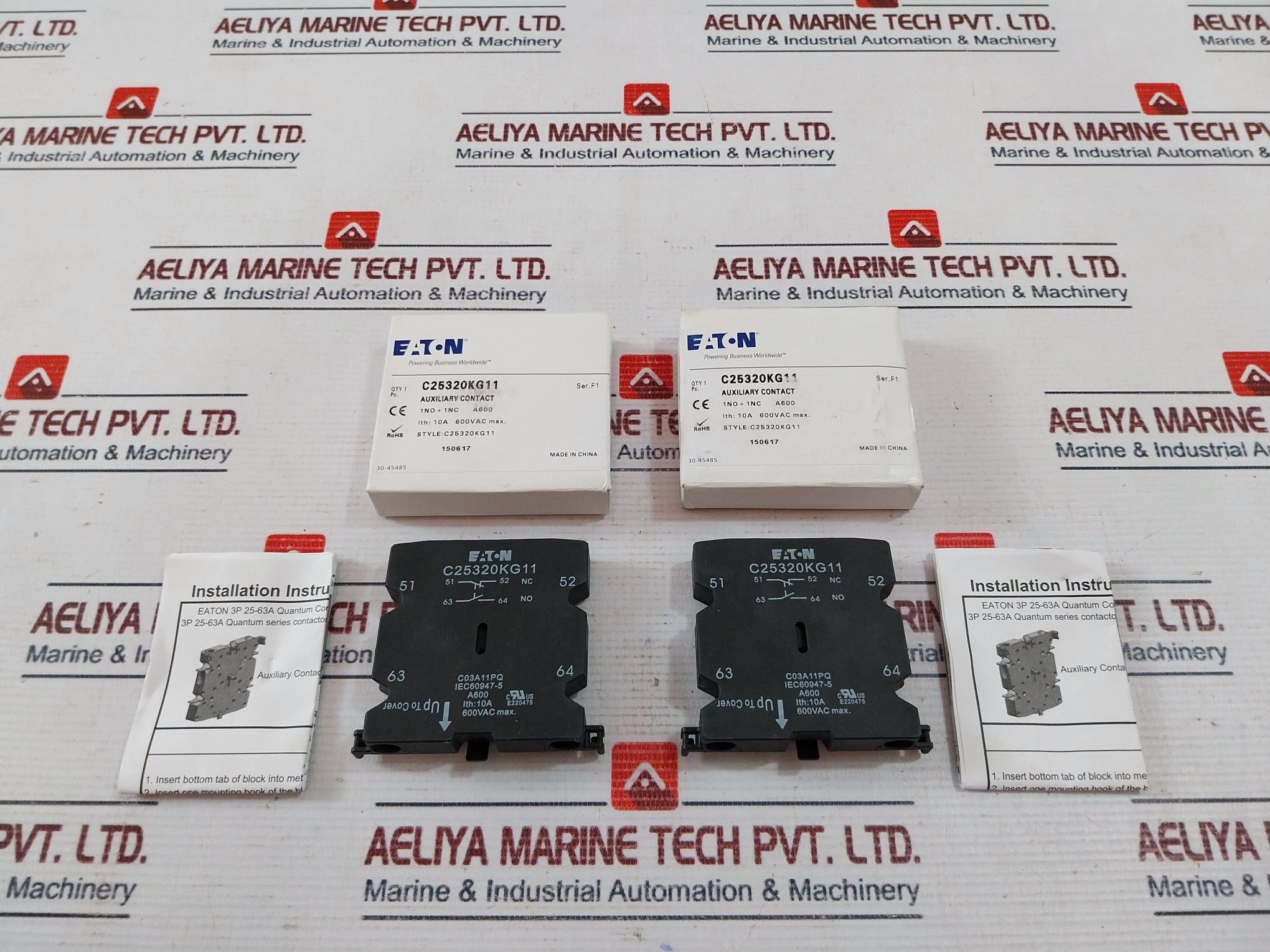 EATON C03A11PQ Auxiliary Contact 10A 600Vac C25320KG11