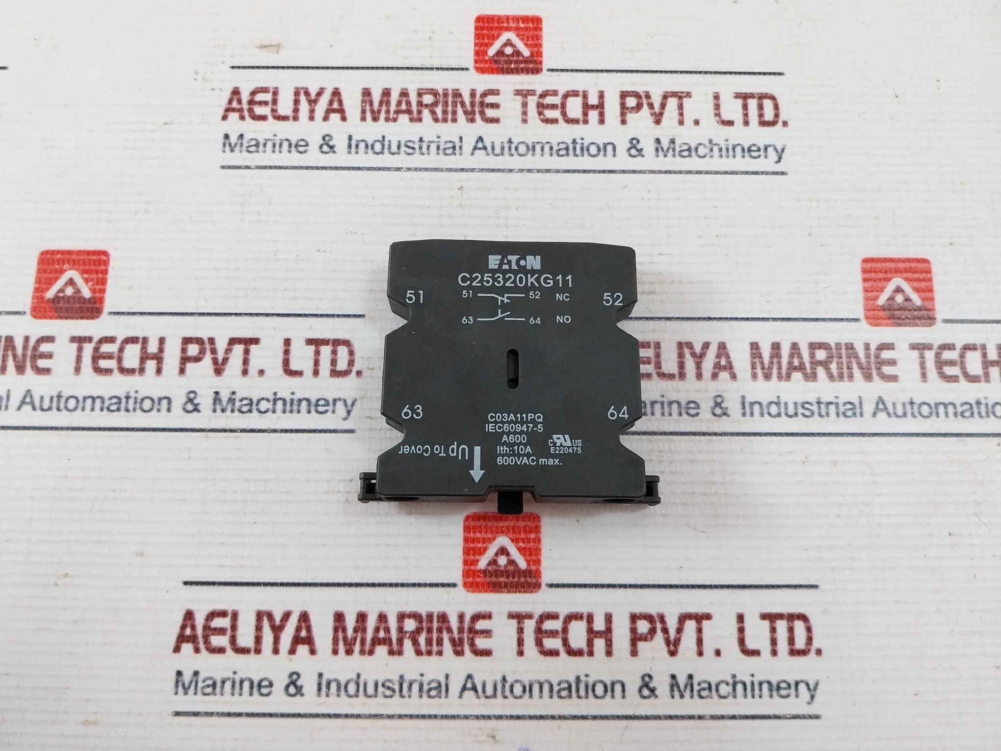 EATON C03A11PQ Auxiliary Contact 10A 600Vac C25320KG11