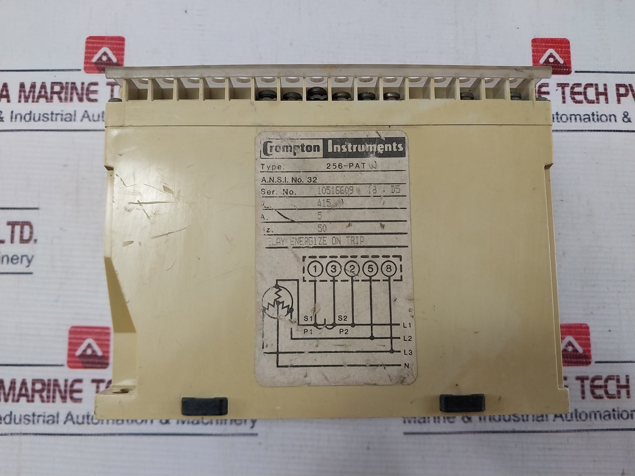 Crompton Instruments 256-patw Protector Relay Delay 415v 5a 50hz