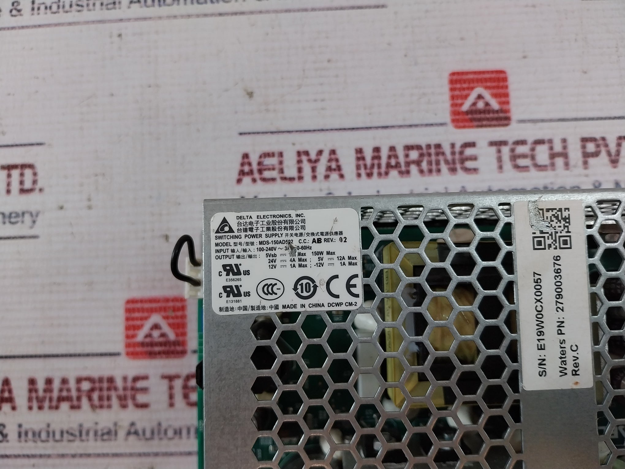 Delta Dcwp Cm-2 Switching Power Supply Mds-150Ad502, 100-240V~3A 50-60Hz