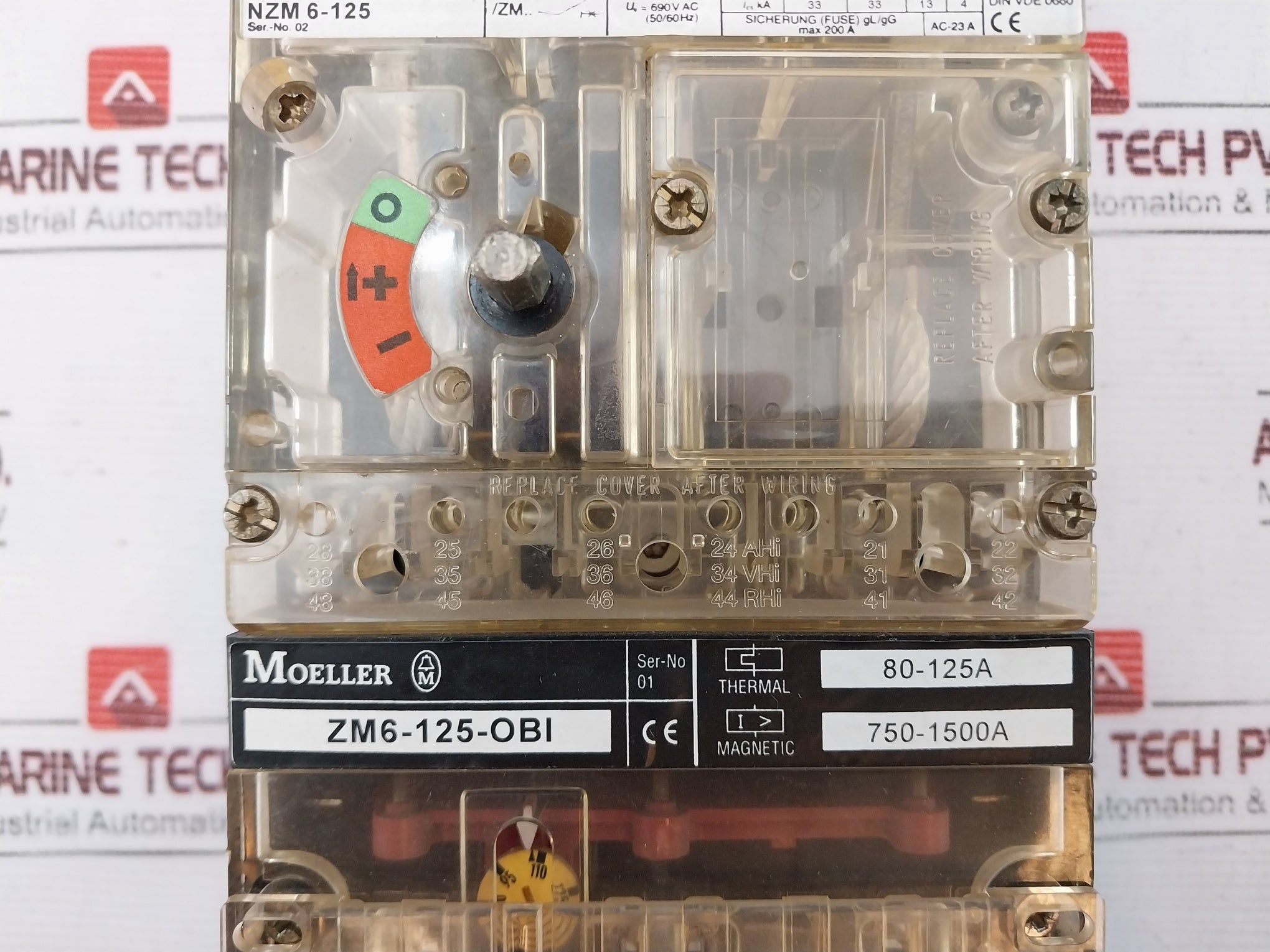 Moeller Nzm 6-125 Circuit Breaker Zm6-125-obi