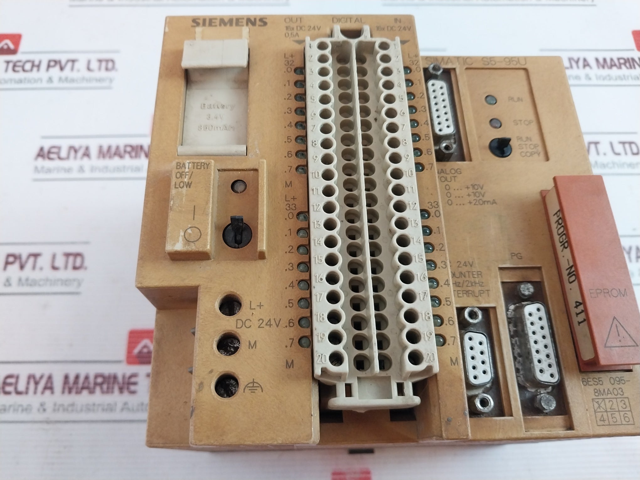 Siemens Simatic S5 6Es5 095-8Ma03 Programmable Controller 6Es5 375-1La15