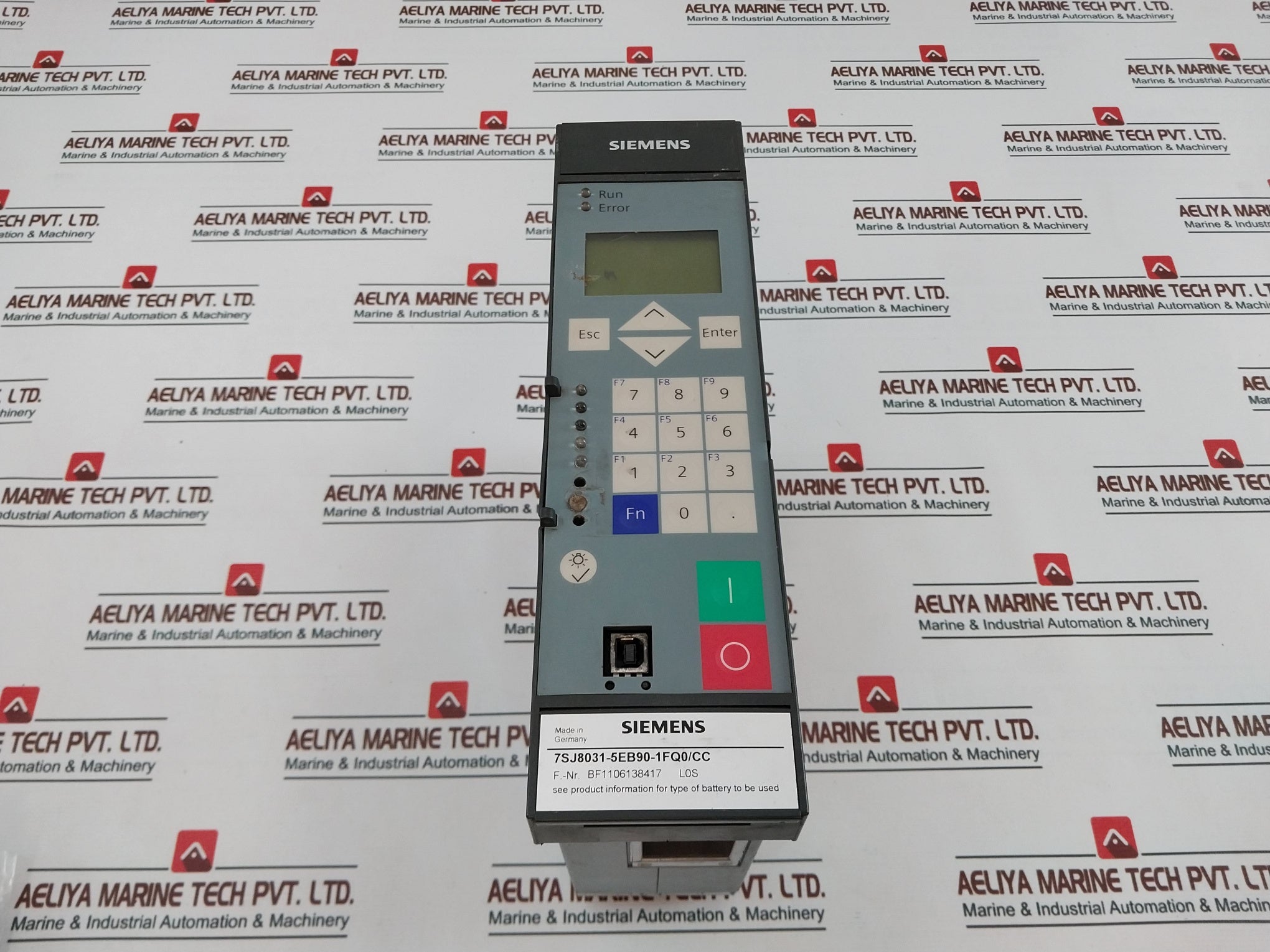 Siemens 7Sj8031-5Eb90-1Fq0/Cc Overcurrent Protection Relay 100V-125V