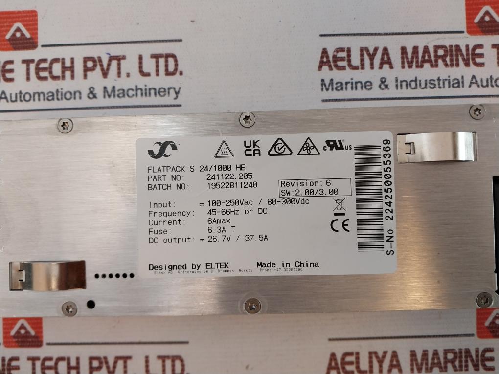 Eltek 241122.205 High Efficiency Power Module 37.5A 100-250Vac 45-66Hz
