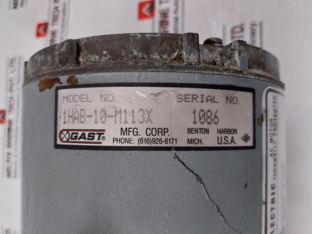 Gast 1Hab-10-m113X Piston Air Compressor