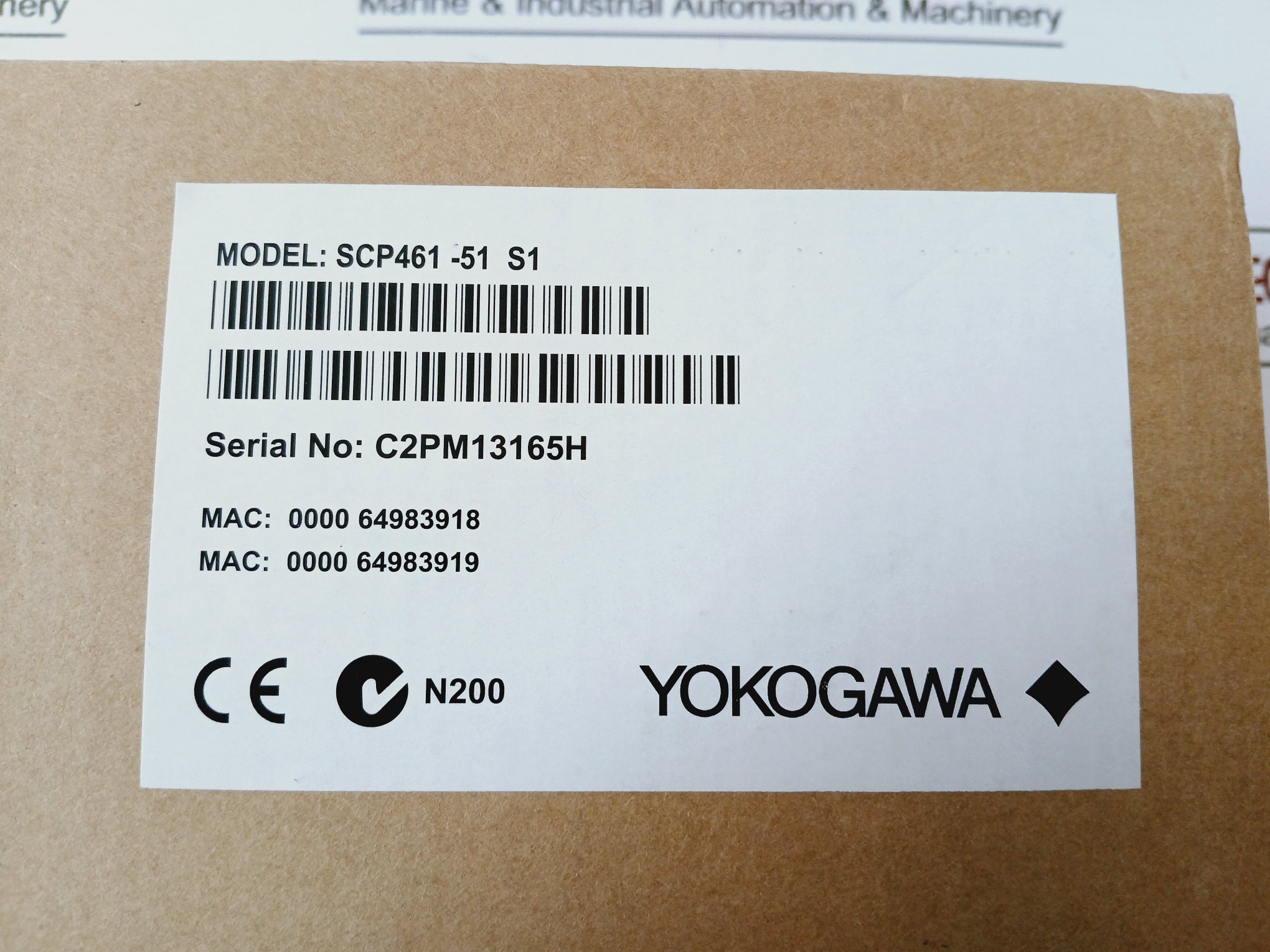 Yokogawa Scp461-51 S1 Processor Module