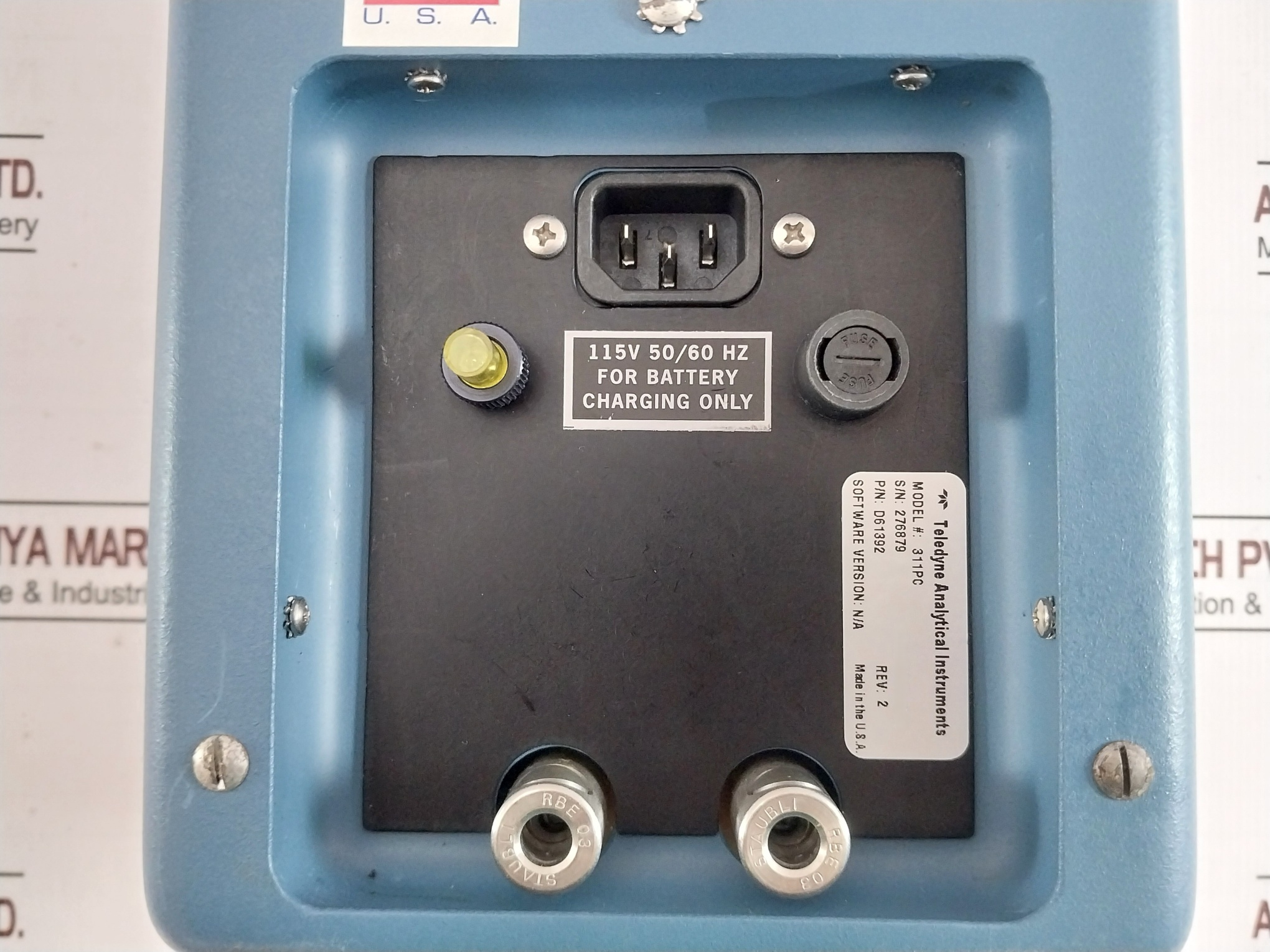 Teledyne 311Pc Portable Percent Oxygen Analyzer Set Rev 2 100–240 Vac 50/60 Hz