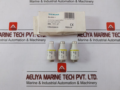 Lot Of 3X Siemens 5Sd4 30 Dii-type Fuse-links 20A 500V