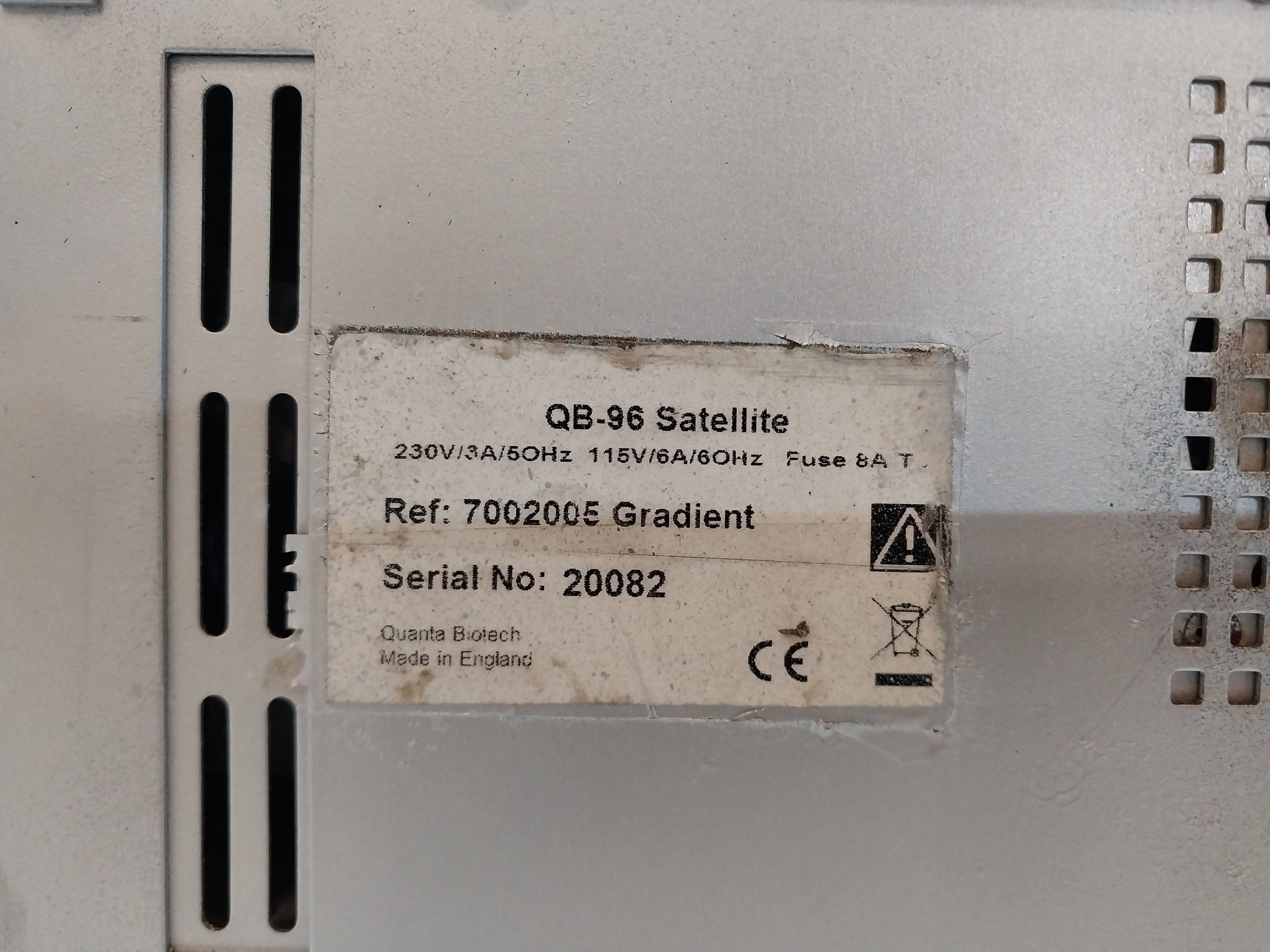 Quanta Biotech Qb-96 Satellite Gradient System 230V/3A/50Hz