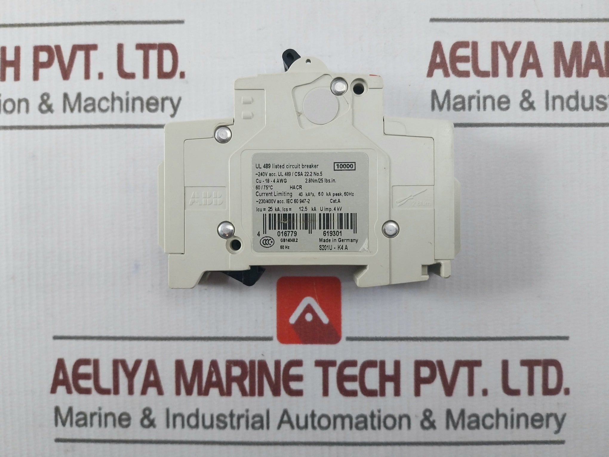 Abb S201U-k4A Circuit Breaker 230/400V-50/60Hz