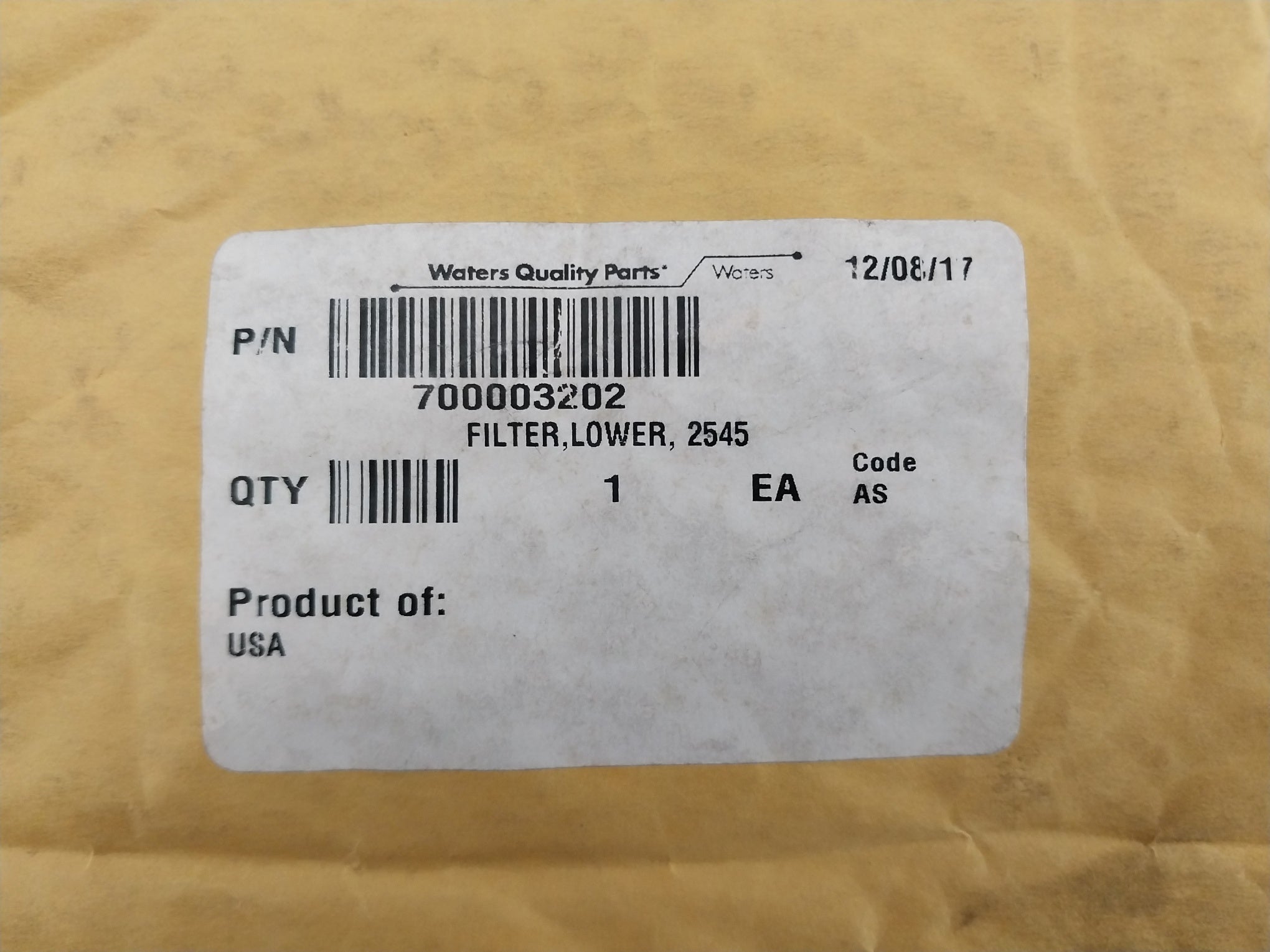 Waters 700003202 Air Filter