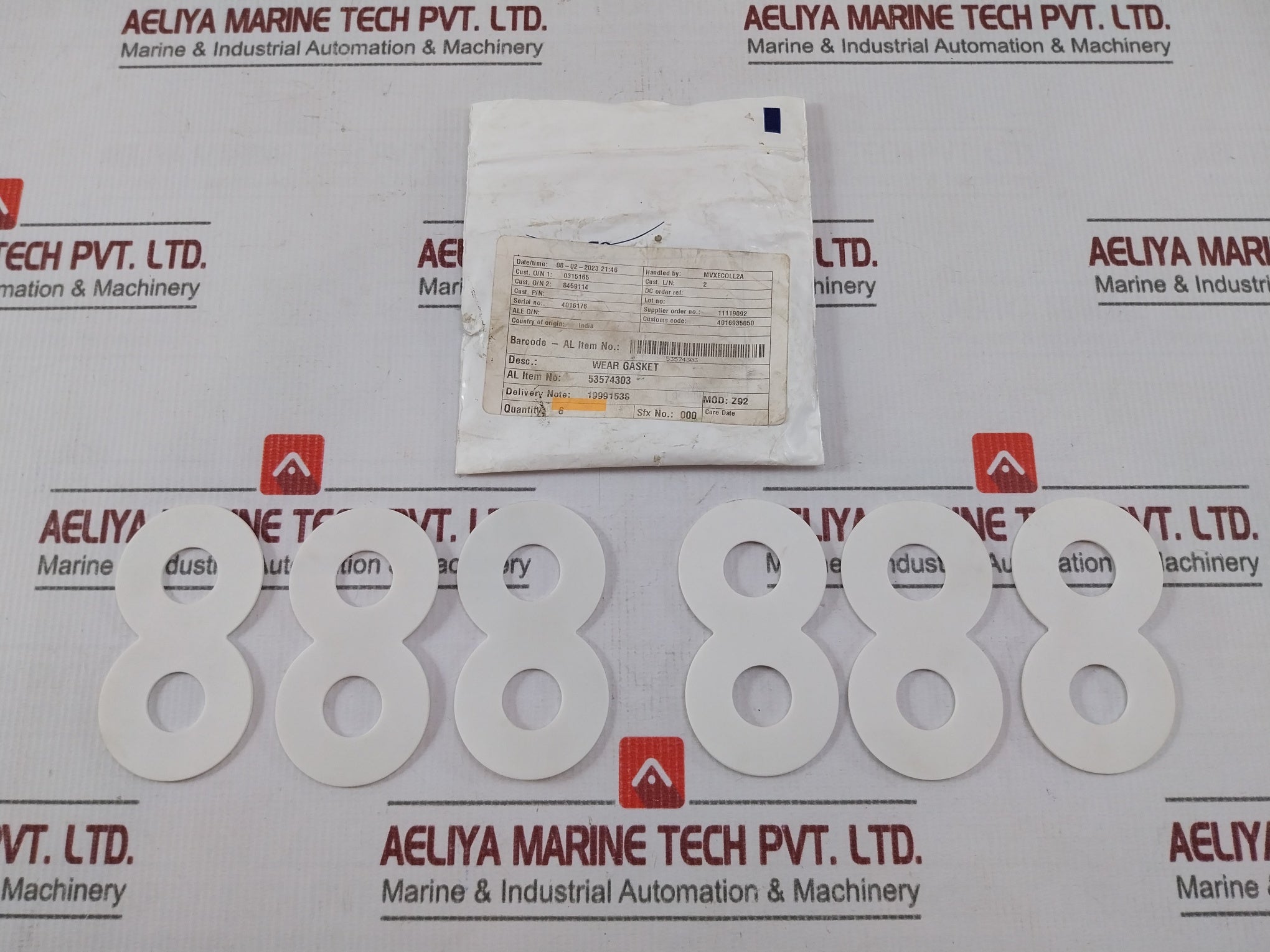Alfa Laval 53574303 Wear Gasket (1 Lot = 6Pcs)