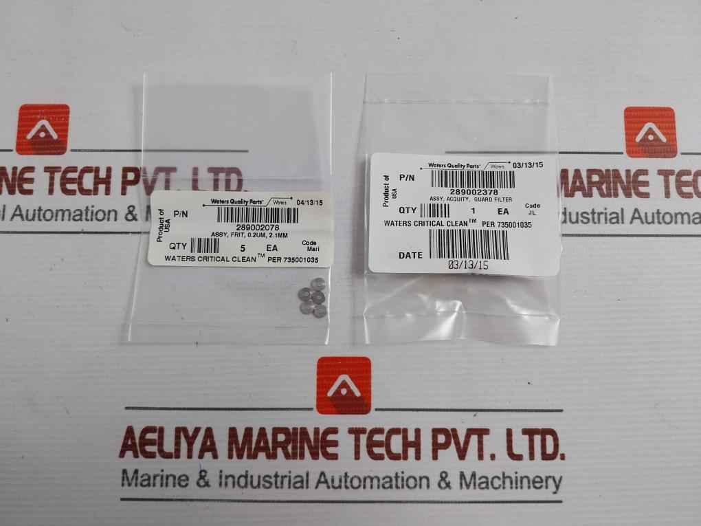 205000343 Rev.: Bacquity Column In-line Filter Unit Kit Waters