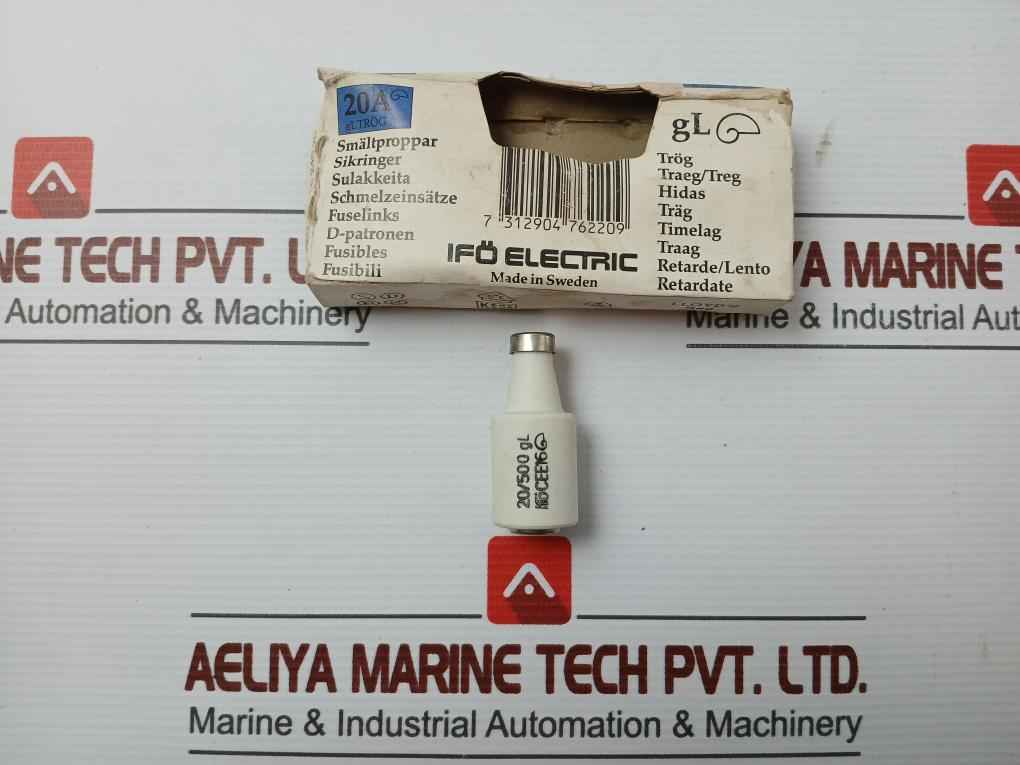 20A - 20/500 Gl Brand Ifo Electric Diazed Time Lag Fuse Link (1 Packet = 5 Pieces)