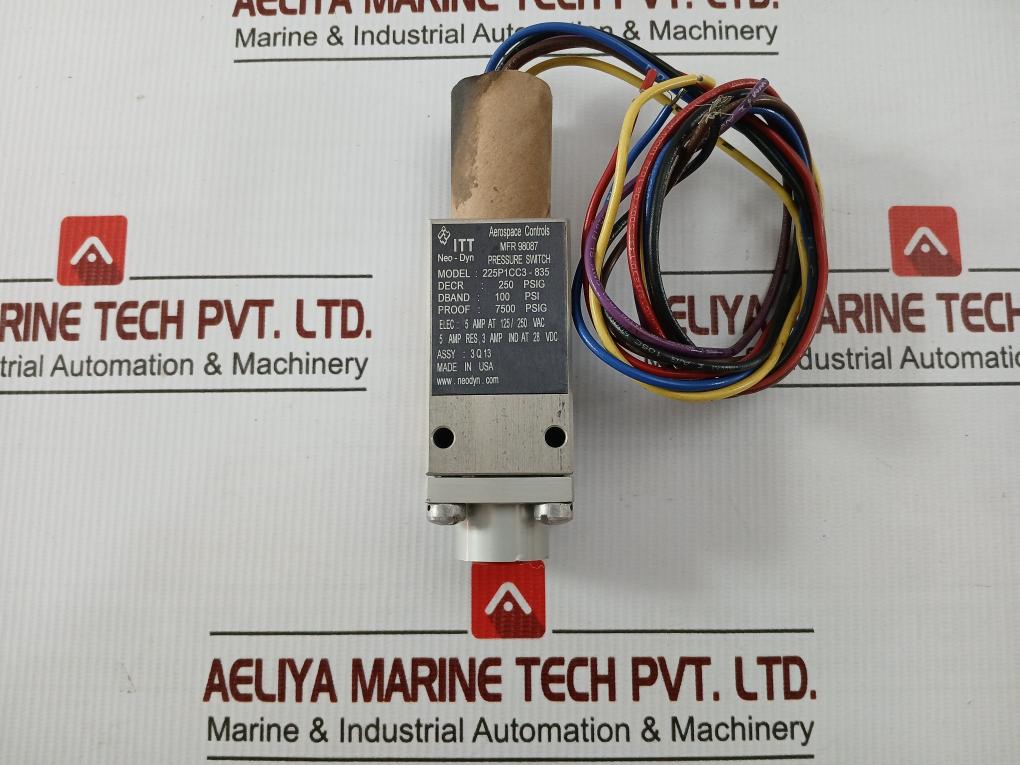 225P1Cc3-835 Itt Neo-dyn 125/250 Vac Pressure Switch