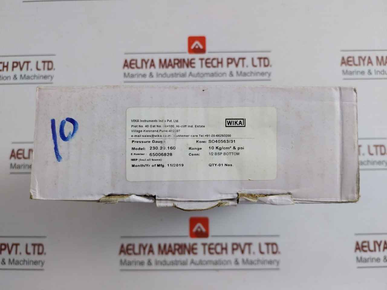 230.20.160 Pressure Gauge 0 To 140Psi-10 Kg/Cm2 Wika