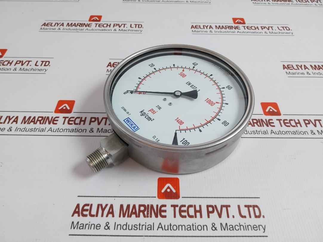 230.20.160 Pressure Gauge 100 Kg/Cm2 & Psi -40C To +70C Wika