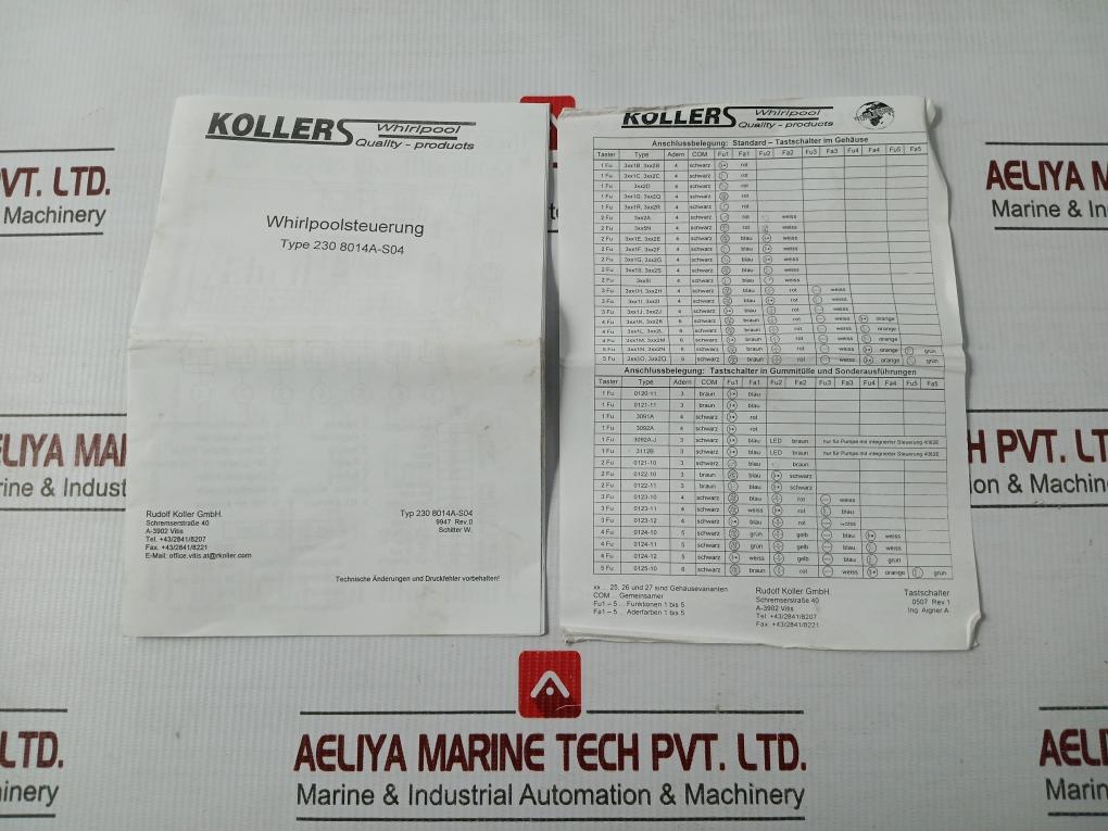 230 8014A-s04 Electronic Control Box Rudolf Kollers 230V 50Hz 16A