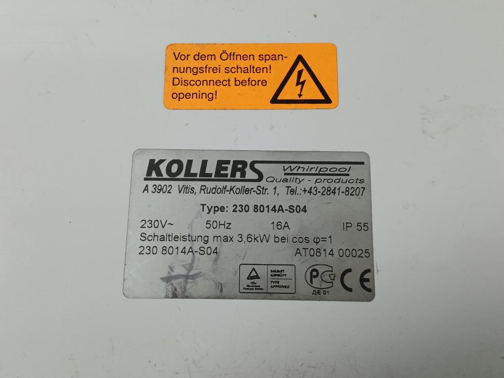 230 8014A-s04 Electronic Control Box Rudolf Kollers 230V 50Hz 16A