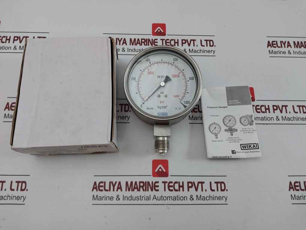 232.53.100/232.50.100 Wika Mechanical Pressure Gauge 0 To 1000 Kg/Cm2
