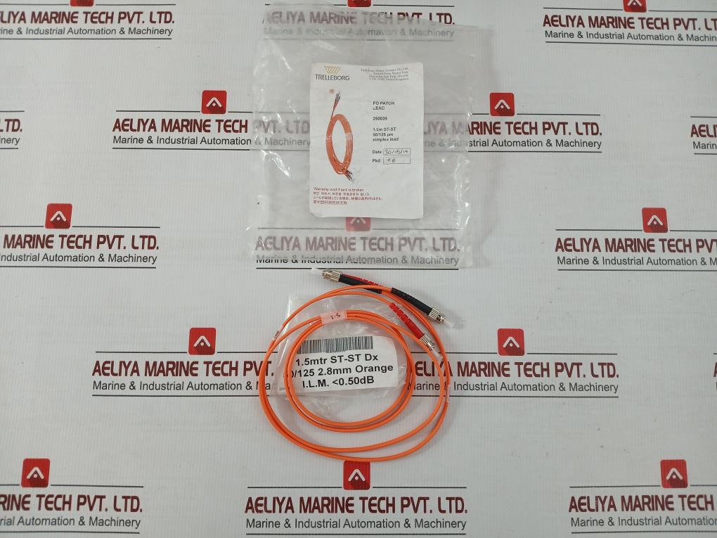 250039 Duplex Multimode Fiber Optic Patch Cable 1.5-m Trelleborg