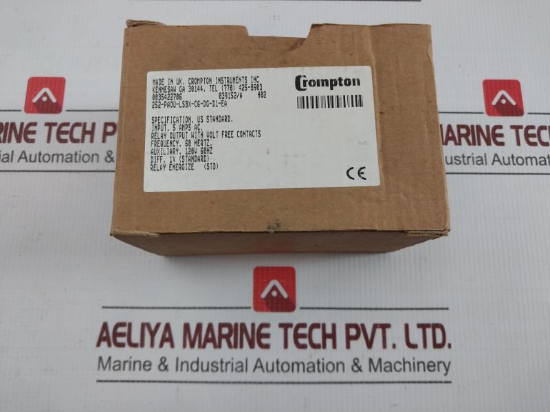 252-paou-lsbx-c6-dg-d1-ea Protector Trip Relay Crompton