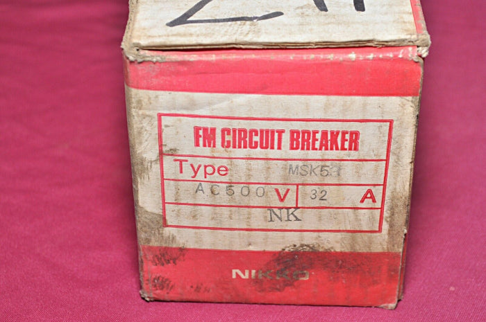 Nikko Electric Sk53 Fm 50A Circuit Breaker 500V 32A Nke-4245