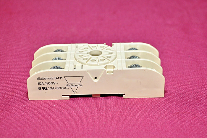 electromatic s411 relay socket 10a 300v