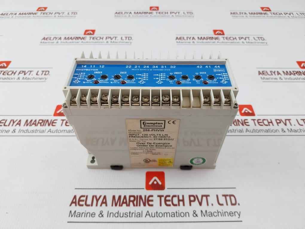 256-phvw-pqbx-c6-lc-kg Voltage And Frequency Relay Crompton Instruments