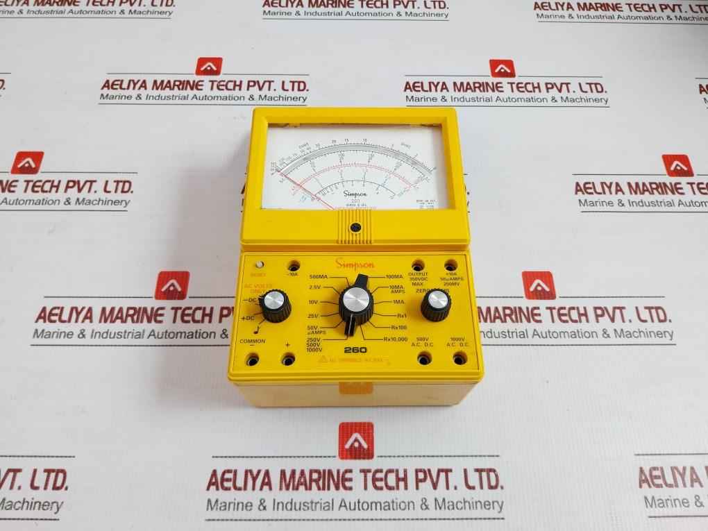 260 Volt-ohm-milliammeter Simpson Output-350Vdc Max