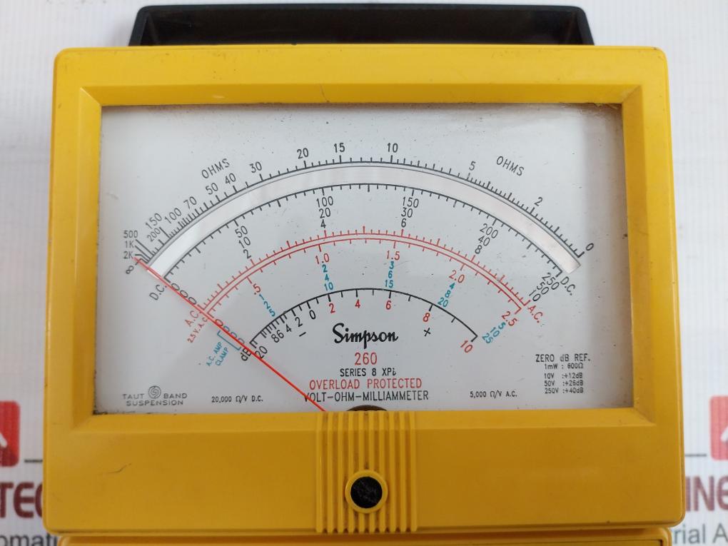 260 Volt-ohm-milliammeter Simpson Output-350Vdc Max