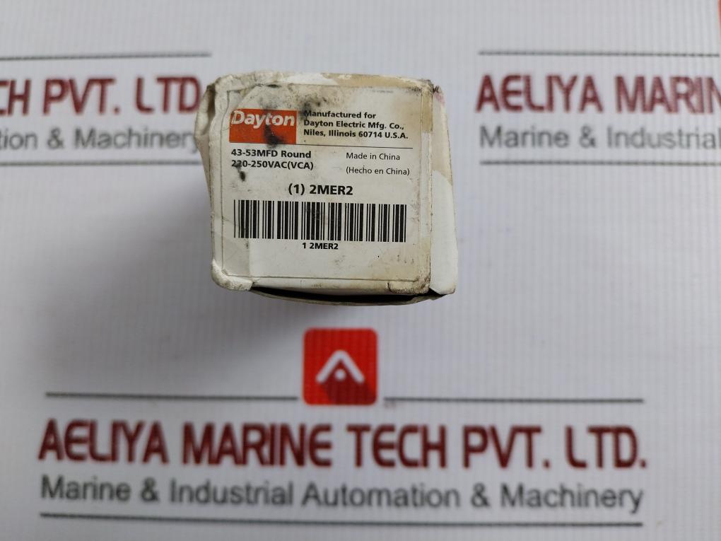 2Mer2 Motor Start Capacitor 220–250 Vac 50/60 Hz Dayton