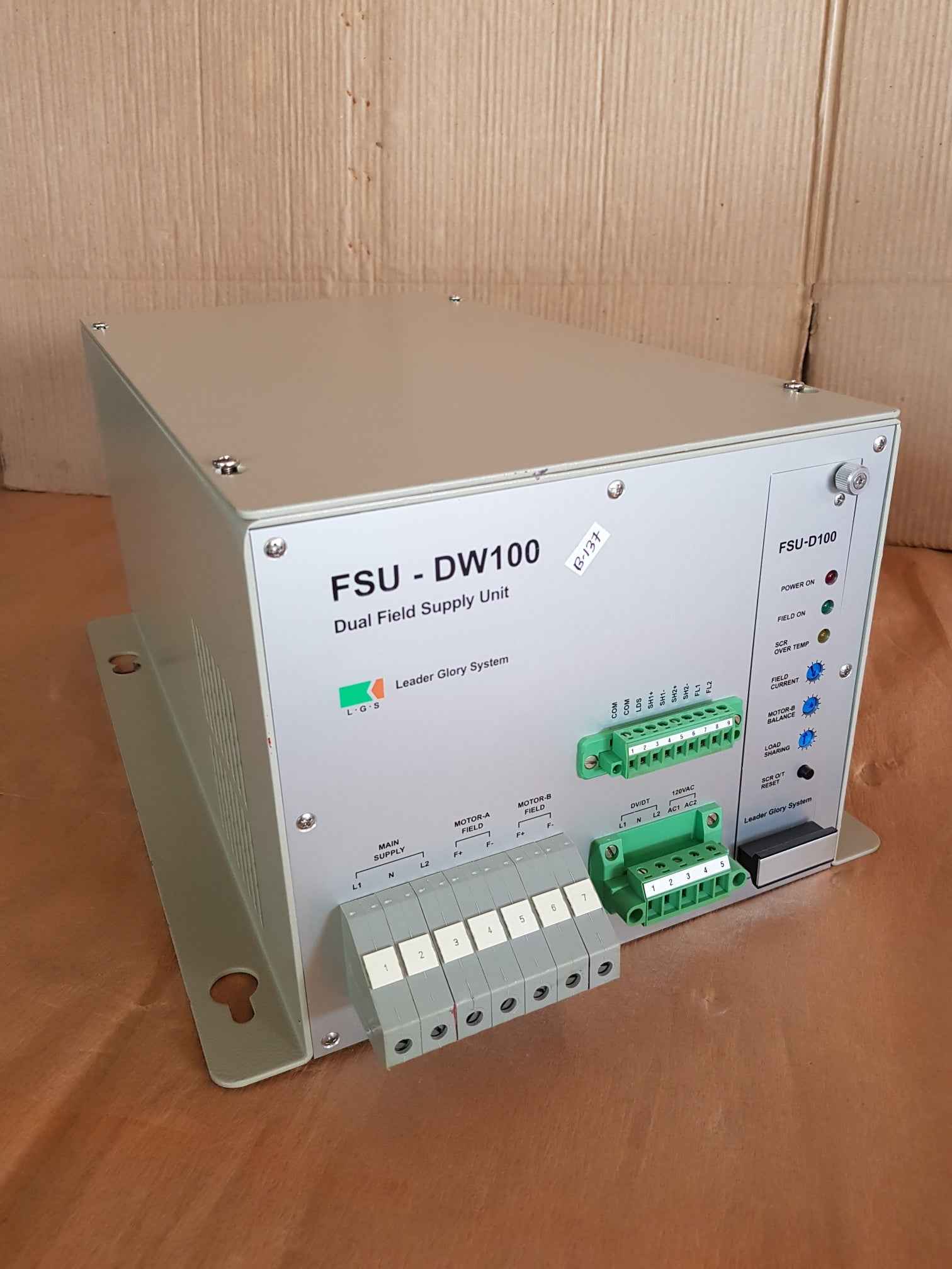 L.G.S. FSU-DW100 Dual Field Supply Unit 360VAC 50/60Hz