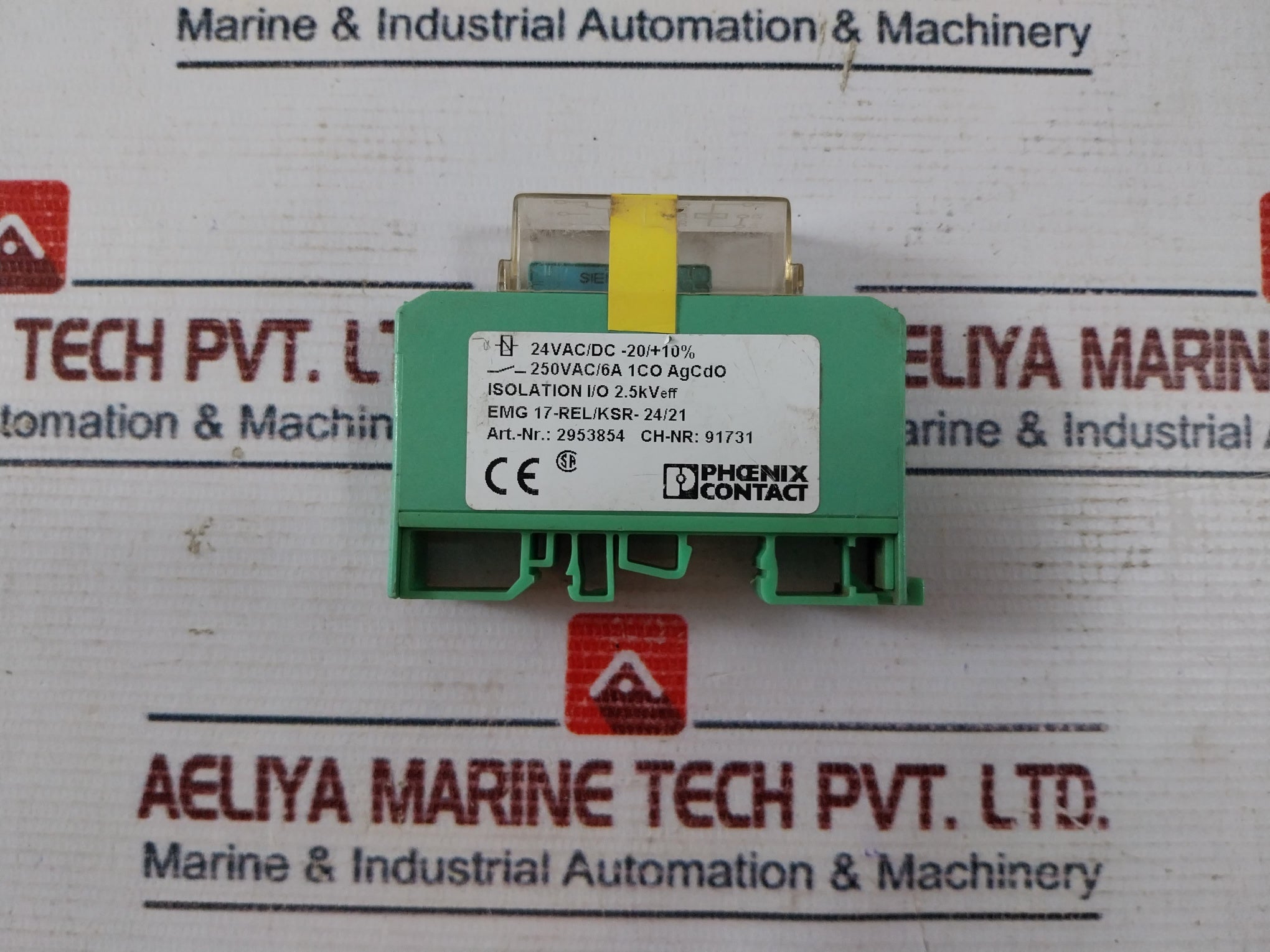 Phoenix Contact Emg 17-rel/Ksr-24/21 Relay Module 250Vac/6A