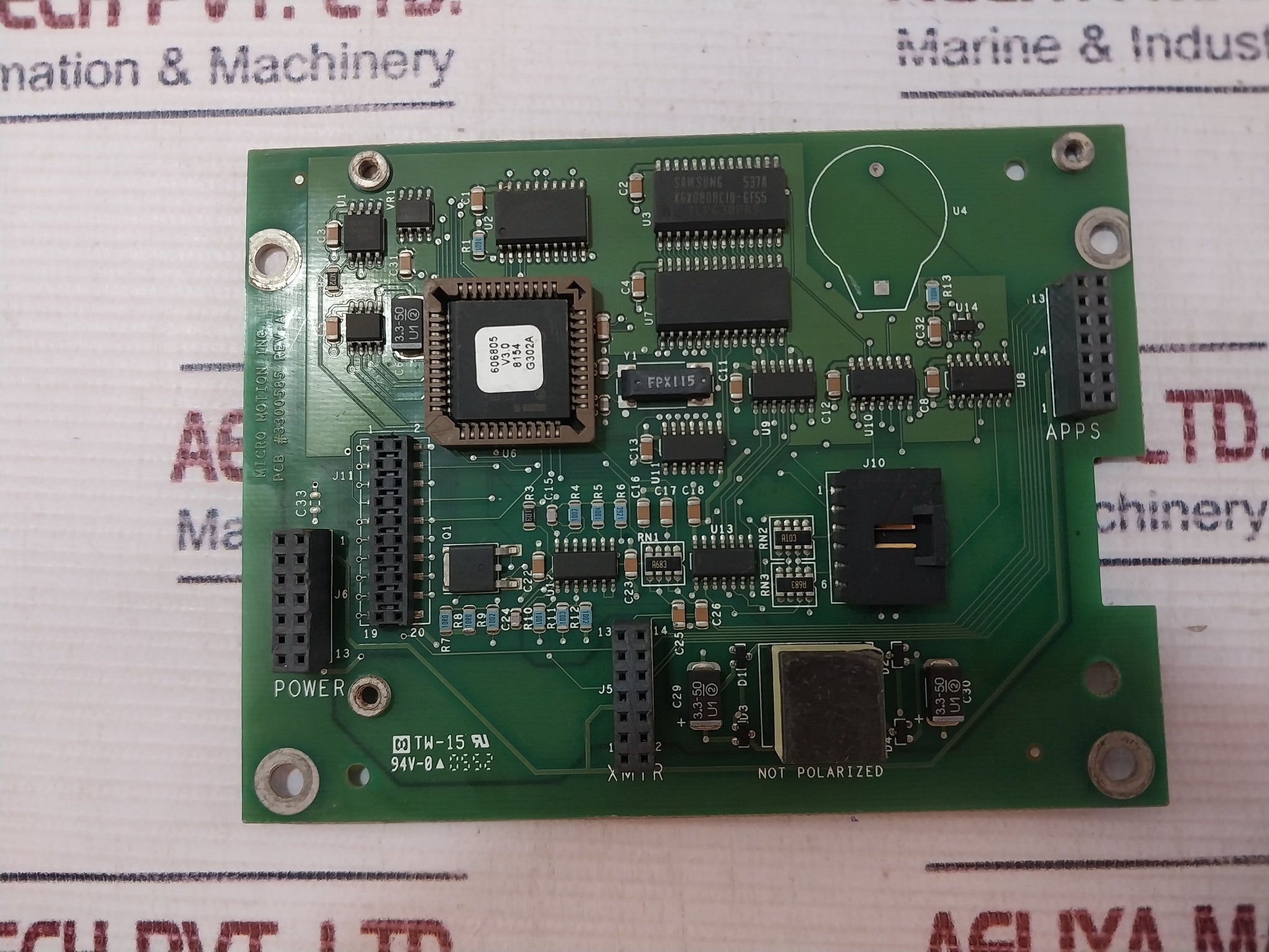 Micro Motion 3300586 Printed Circuit Board 94V