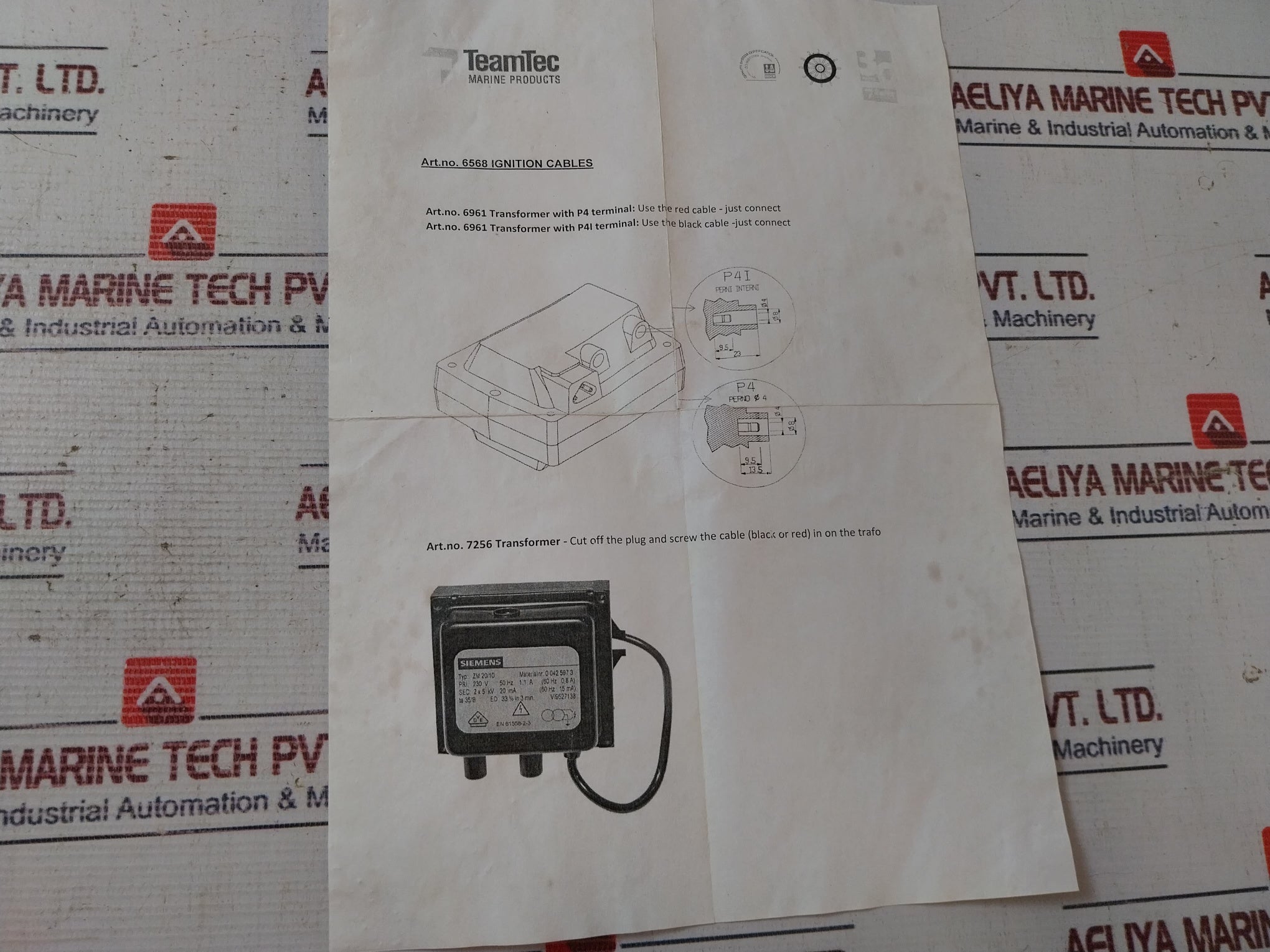 Teamtec 6568 Ignition Cables Set