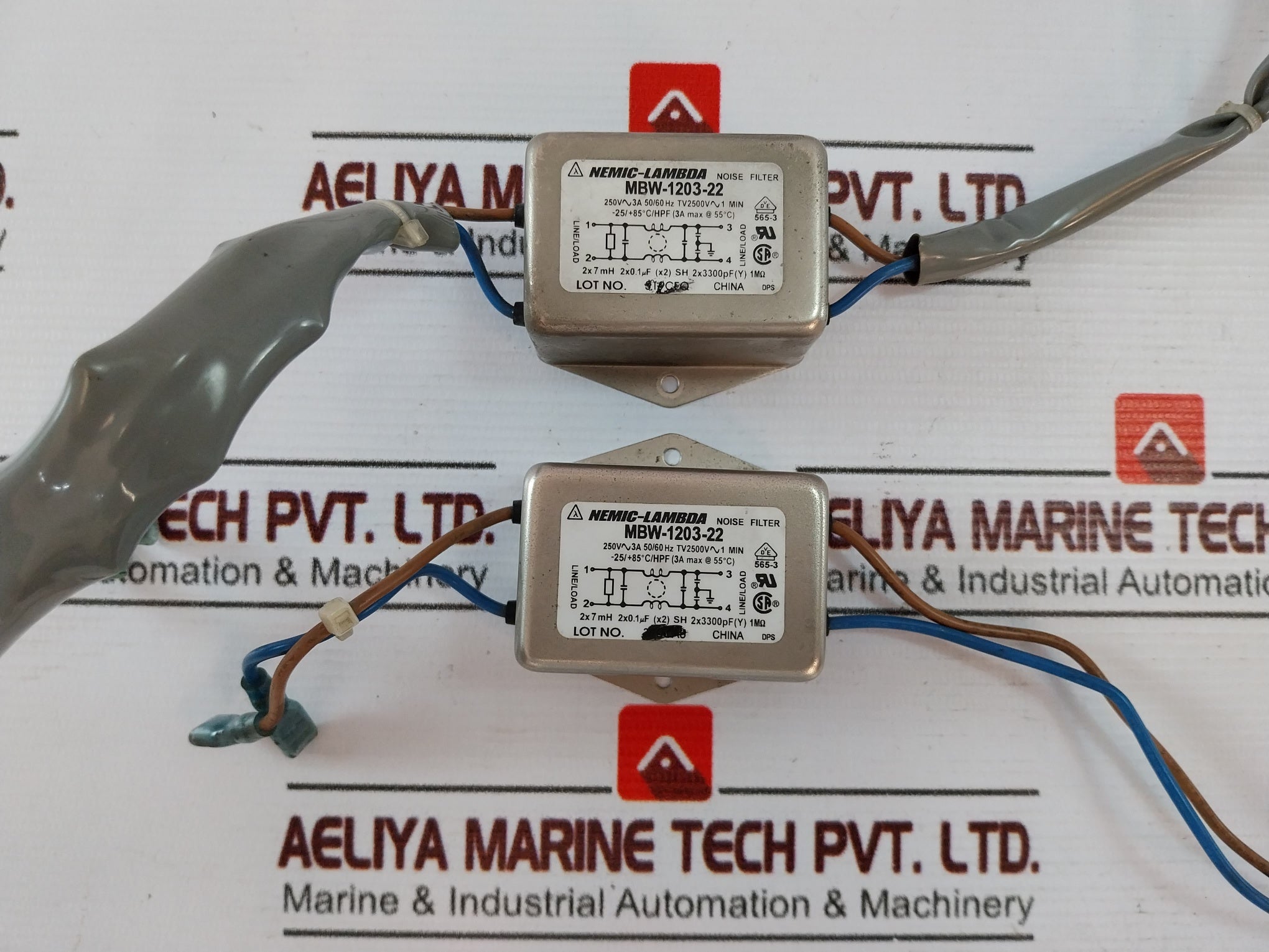 Lot Of 6X NEMIC-LAMBDA MBW-1203-22 Noise Filter 50/60HZ