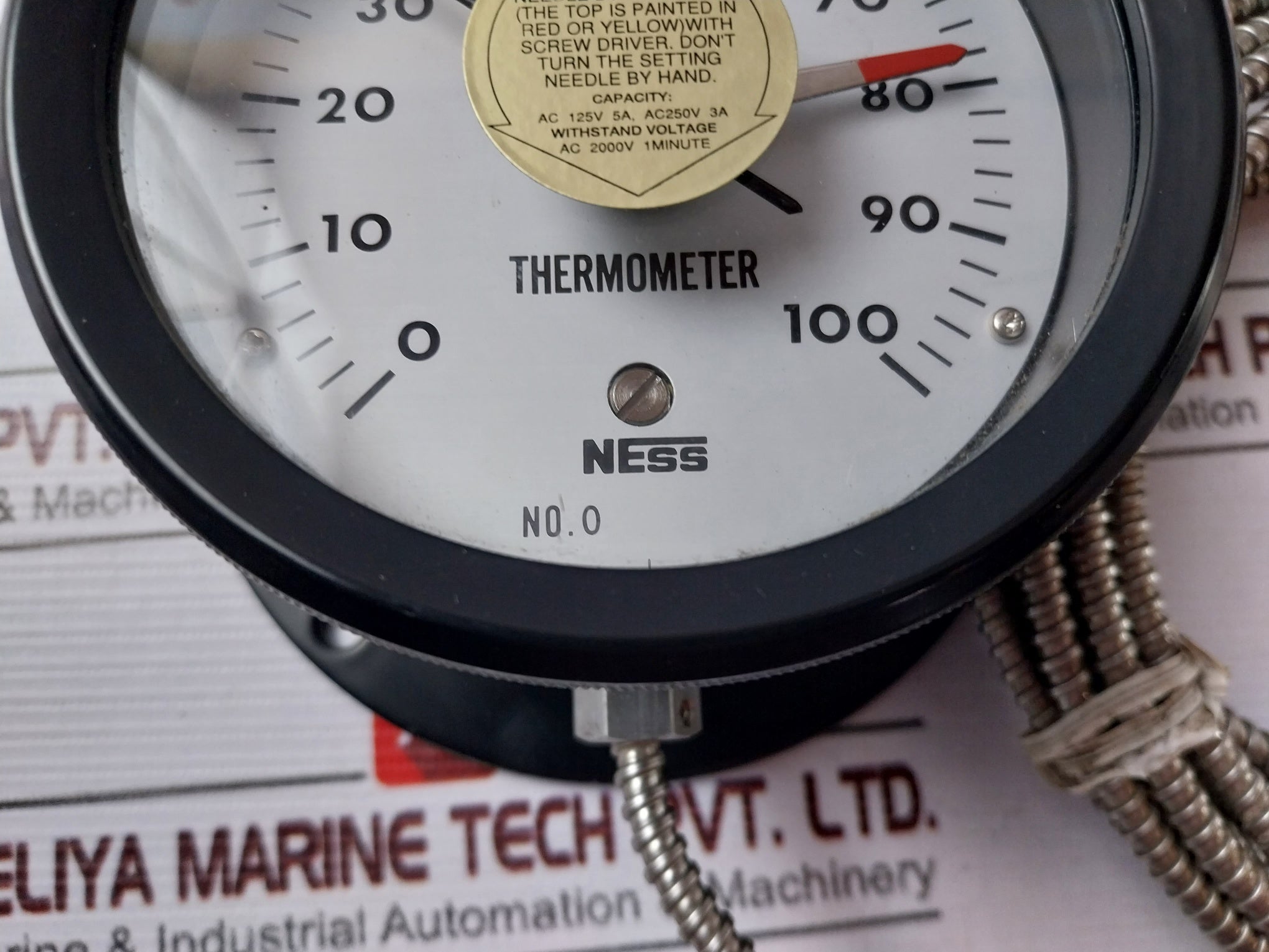 Nesstech Tus-m1Tr-s Thermometer 0-100°C Ac 125V 5A, Ac250V 3A