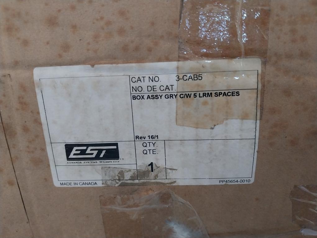 3-cab5 Edwards Fire Alarm Control Panel Cabinet W/ Door Assy