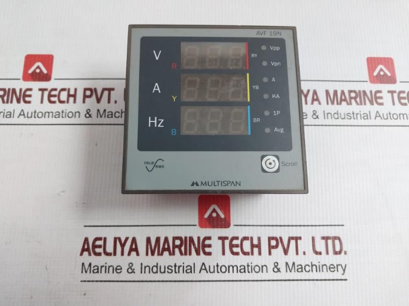 3-phase Avf Digital Multifunction Meter Avf 19N Multispan 230V Ac, 50Hz