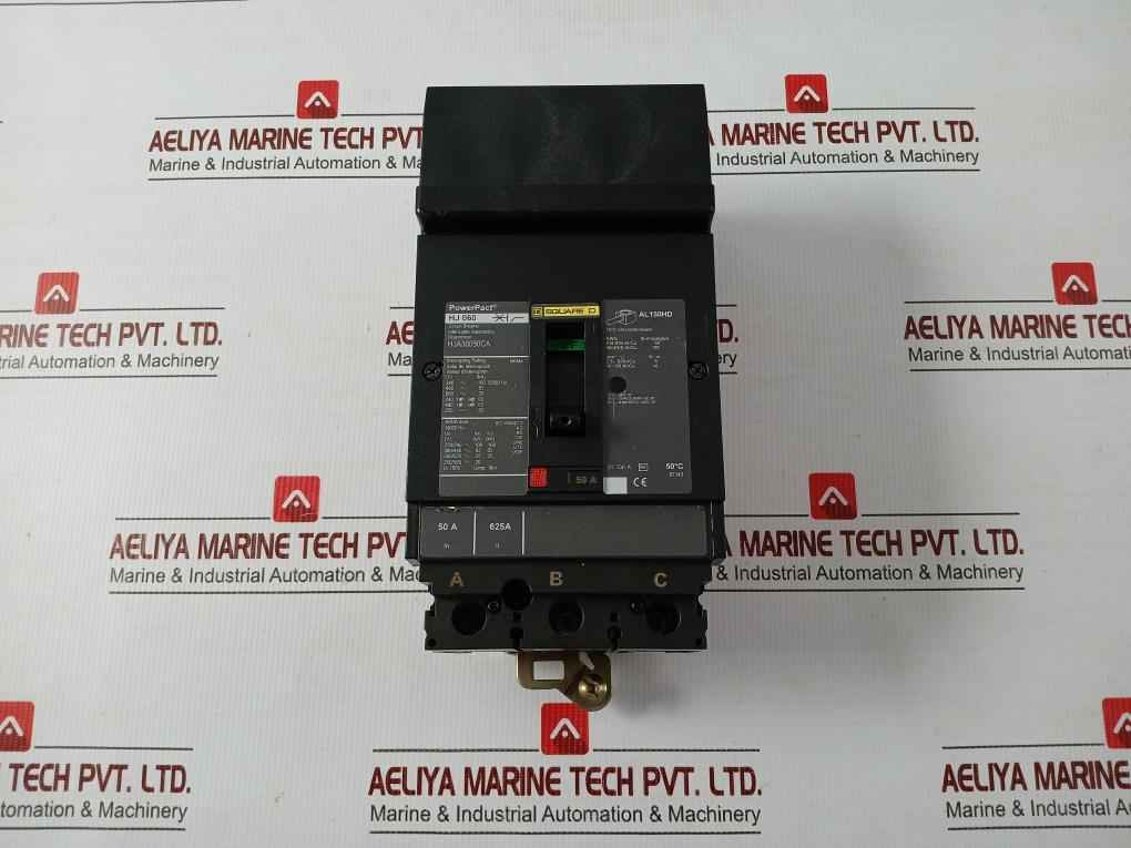 3-pole Molded-case Circuit Breaker Hj-060 Square D 750V 50/60Hz
