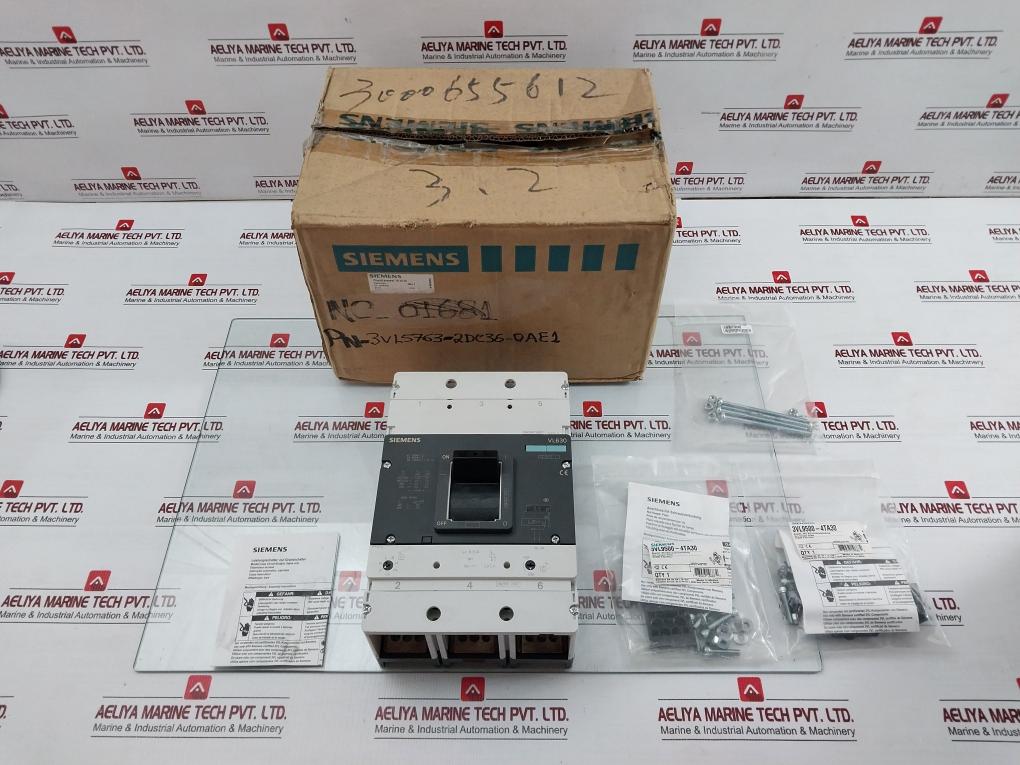 3-pole Molded Case Circuit Breaker 3Vl5763-2Dc36-0Ae1 Siemens