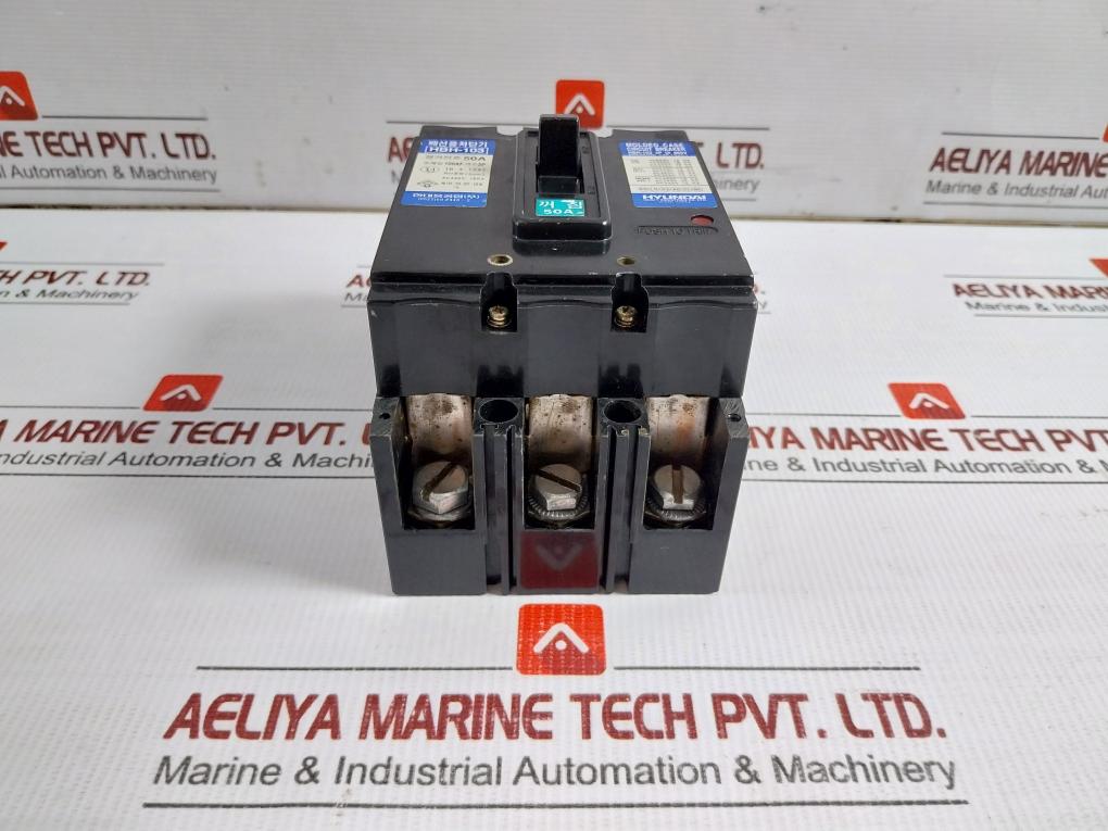 3-pole Molded Case Circuit Breaker 660V 50A Hyundai Hbh-103