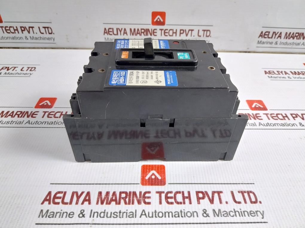 3-pole Molded Case Circuit Breaker 660V 50A Hyundai Hbh-103