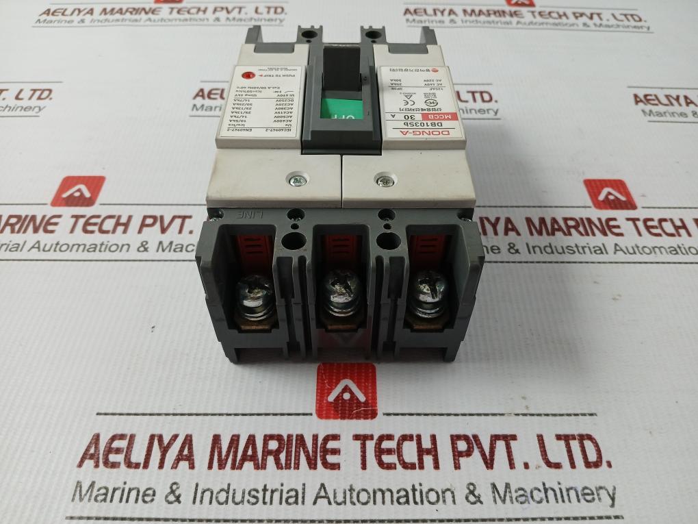 3-pole Molded Case Circuit Breaker Devico Db103Sb Dong-a Electric 30A 690V
