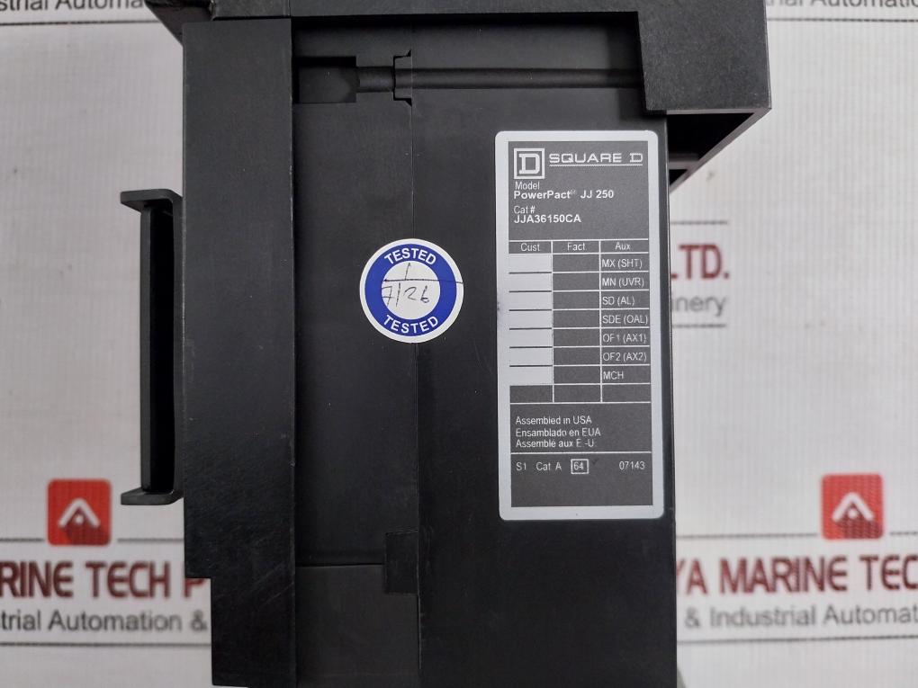3-pole Molded Case Circuit Breaker Jja36150Ca Square D 150A